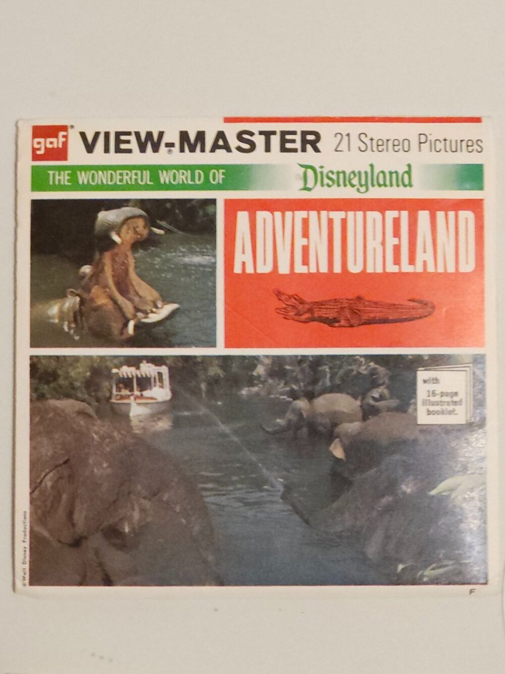 VINTAGE View Master DISNEY ADVENTURELAND Reels GAF 21 full colour reels PACKET